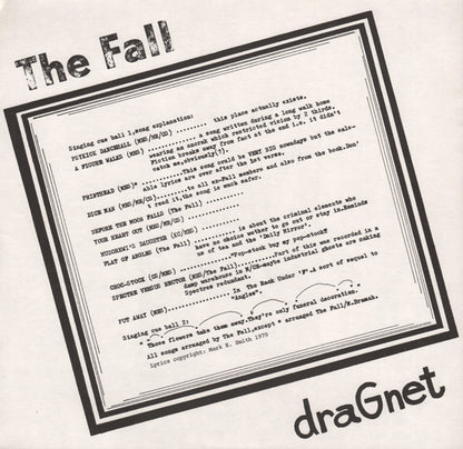 The Fall : Dragnet (LP, Album, Lyn)
