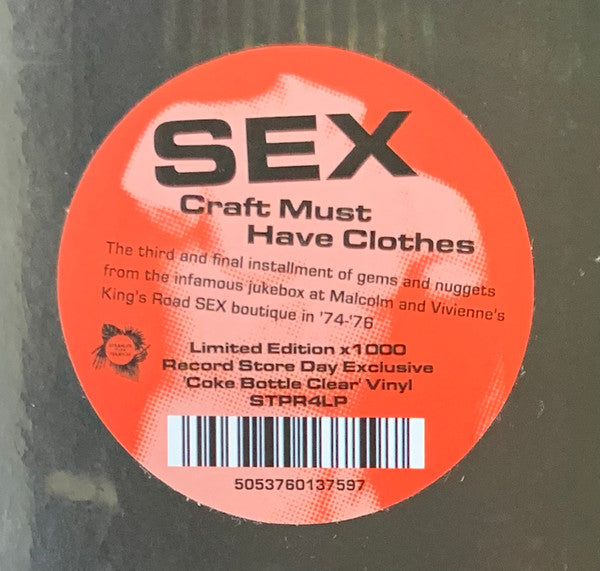Various : Sex: Craft Must Have Clothes  (LP, RSD, Comp, Ltd, Cok)
