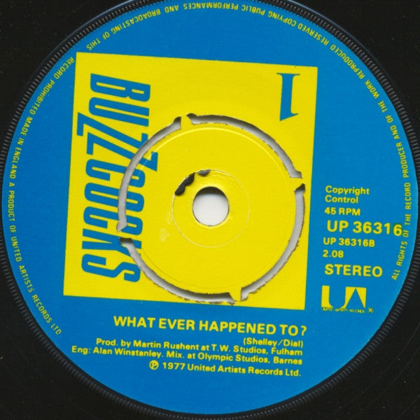 Buzzcocks : Orgasm Addict (7", Single, Pus)