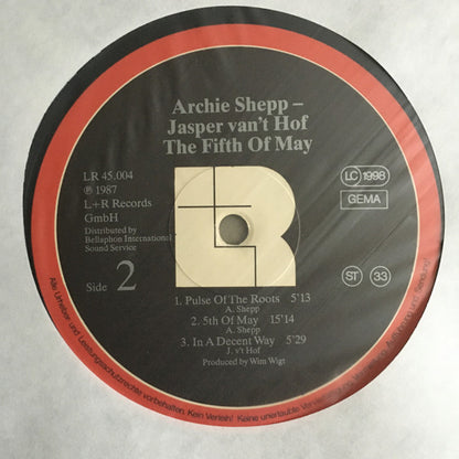 Archie Shepp · Jasper Van't Hof : The Fifth Of May (LP, Album)