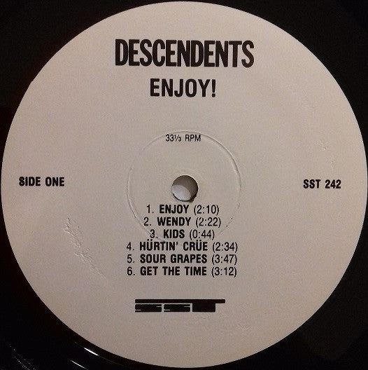 Descendents : Enjoy! (LP, Album, RE)
