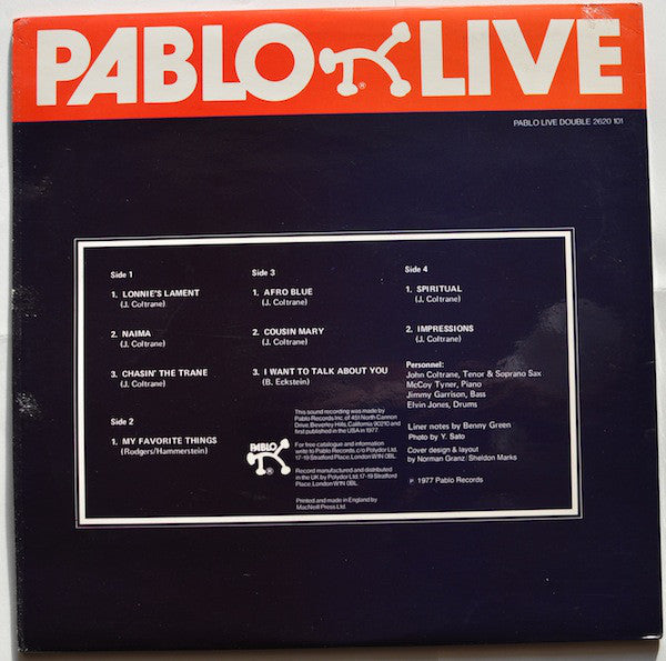 John Coltrane : Afro Blue Impressions (2xLP, Album, Mono)