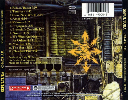 Sepultura : Chaos A.D. (CD, Album, RP)