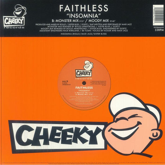 Faithless : Insomnia (12", Ltd, RE, Ora)