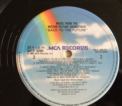 Various : Back To The Future - Music From The Motion Picture Soundtrack (LP, Album)