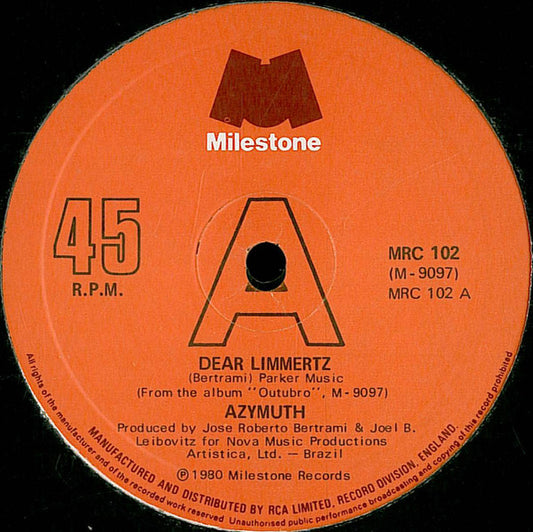 Azymuth : Dear Limmertz / Papasong (12", Single)