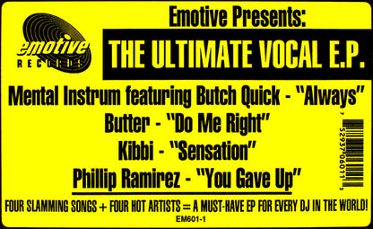 Various : The Ultimate Vocal E.P. (12", EP)