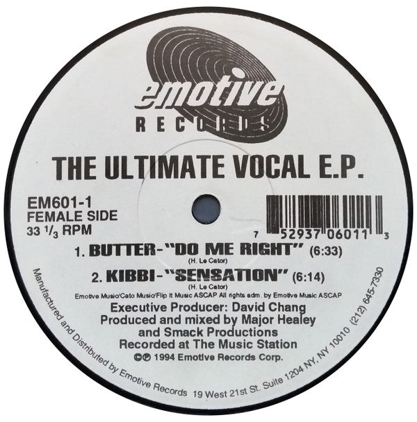 Various : The Ultimate Vocal E.P. (12", EP)