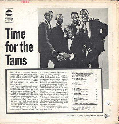 The Tams : Time For The Tams (LP, Album, Mono)