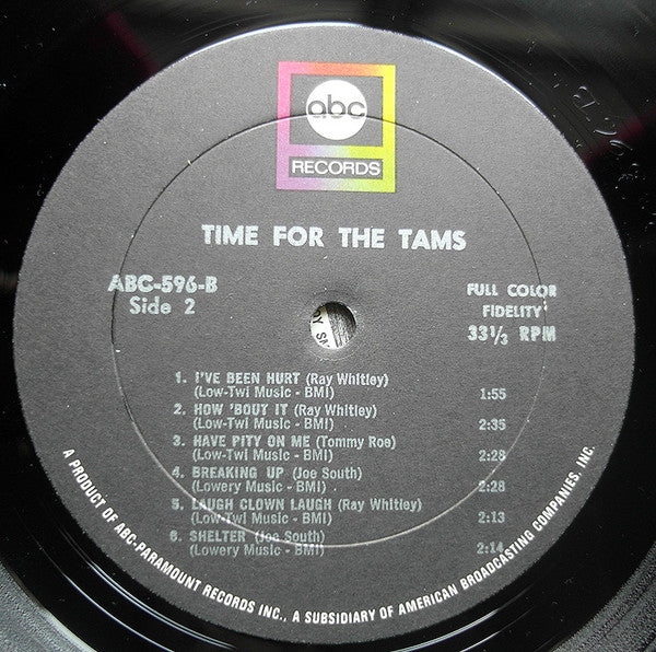 The Tams : Time For The Tams (LP, Album, Mono)