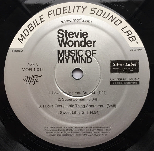Stevie Wonder : Music Of My Mind (LP, Album, Ltd, Num, RE, RM)
