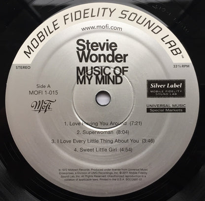 Stevie Wonder : Music Of My Mind (LP, Album, Ltd, Num, RE, RM)