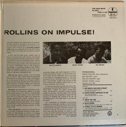 Sonny Rollins : On Impulse! (LP, Album, RE)