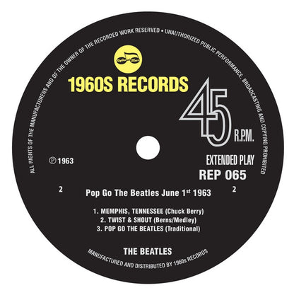 The Beatles : Pop Go The Beatles June 1st 1963 (7", EP, Mono, Unofficial)