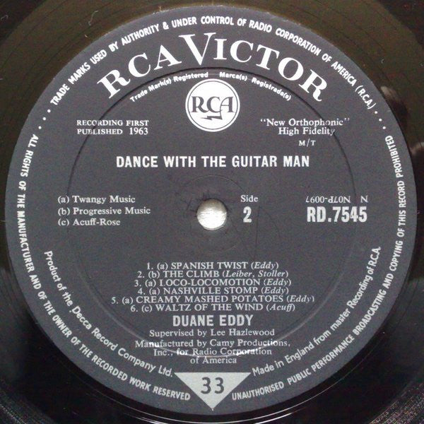 Duane Eddy : Dance With The Guitar Man (LP, Album, Mono)