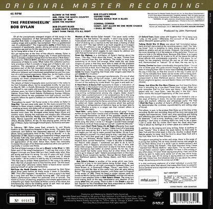 Bob Dylan : The Freewheelin' Bob Dylan (2x12", Album, Ltd, M/Print, Num, RE, RM, Gat)