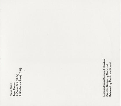 Steve Reich : Tape Pieces (CD)