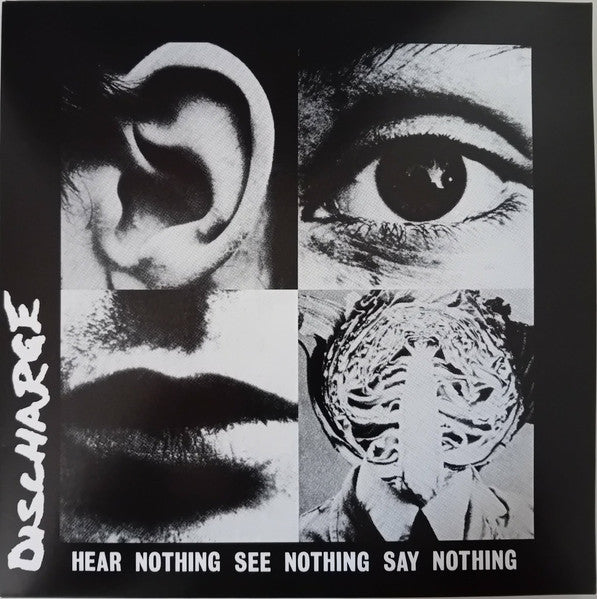Discharge : Hear Nothing See Nothing Say Nothing (LP, Album, Ltd, Whi)