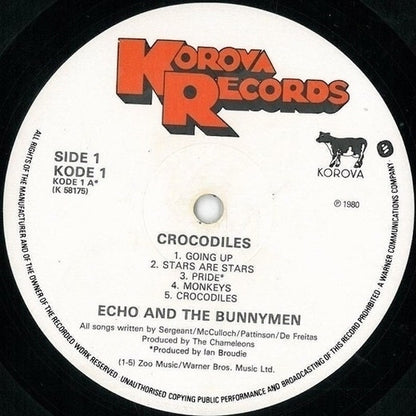 Echo & The Bunnymen : Crocodiles (LP, Album)