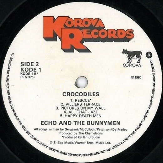 Echo & The Bunnymen : Crocodiles (LP, Album)