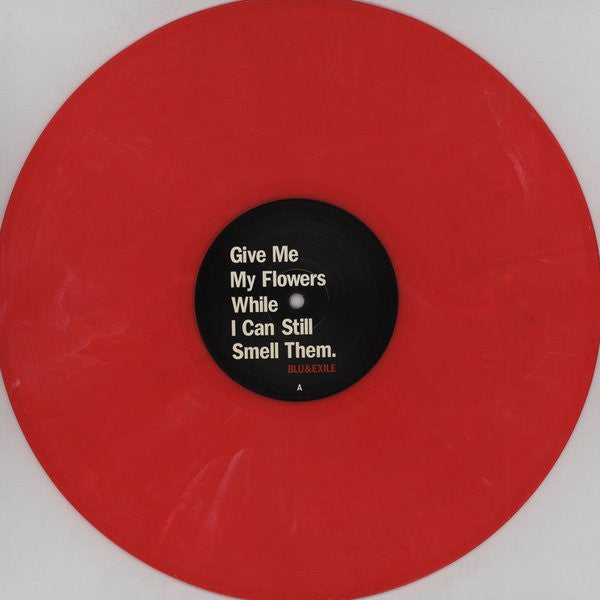 Blu & Exile : Give Me My Flowers While I Can Still Smell Them (2xLP, Album, RM, RP, Red)