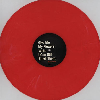 Blu & Exile : Give Me My Flowers While I Can Still Smell Them (2xLP, Album, RM, RP, Red)