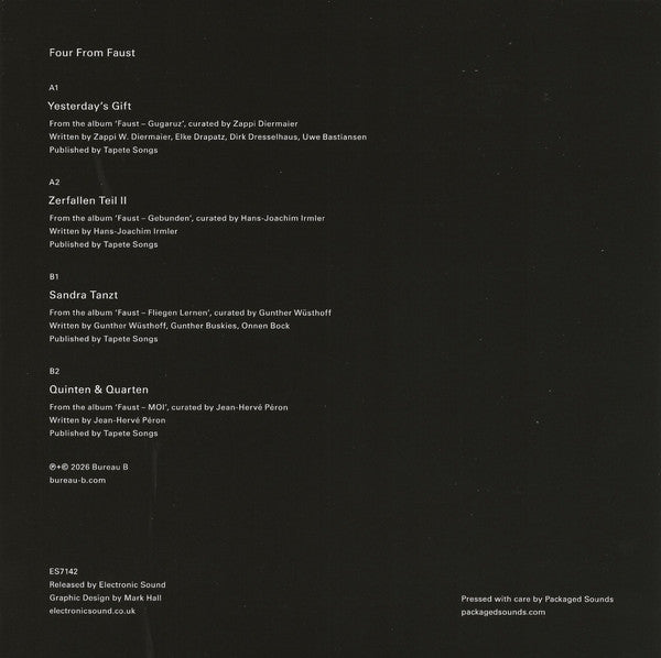 Faust (54) / Faust (6) / Faust / Faust (7) : Four From Faust (7", EP, Ltd, Cle)