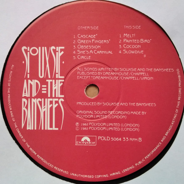 Siouxsie And The Banshees* : A Kiss In The Dreamhouse (LP, Album)