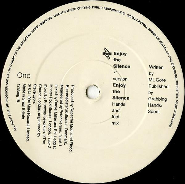 Depeche Mode : Enjoy The Silence (12", Single, Dam)
