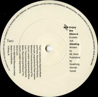 Depeche Mode : Enjoy The Silence (12", Single, Dam)