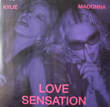 Madonna & Kylie* : Love Sensation  (7", Single, Cle)