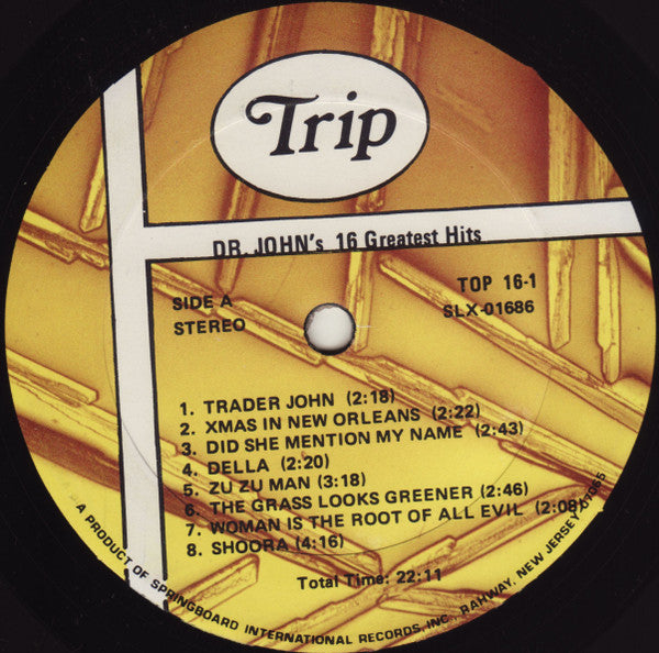 Dr. John : Dr. John's 16 Greatest Hits (LP, Comp)