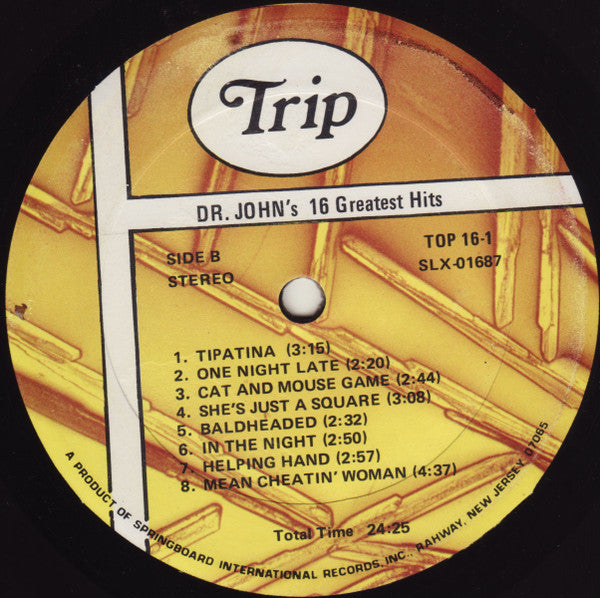 Dr. John : Dr. John's 16 Greatest Hits (LP, Comp)