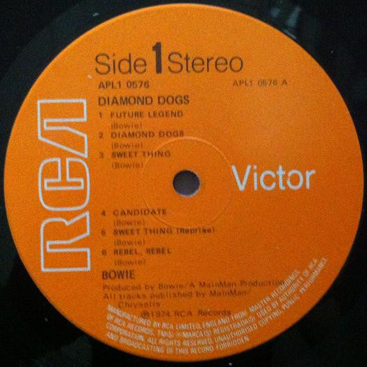 David Bowie : Diamond Dogs (LP, Album, Gat)