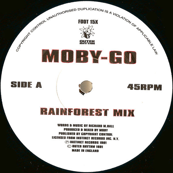 Moby : Go (Mixes) (12", Bla)