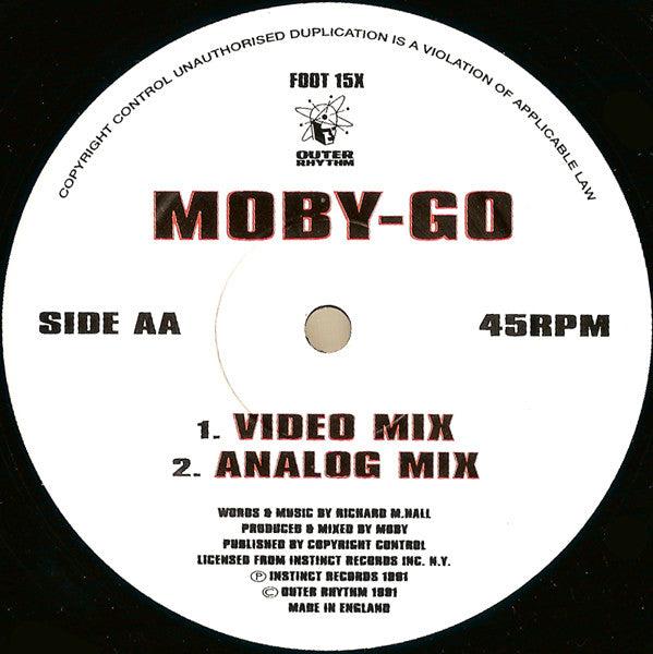 Moby : Go (Mixes) (12", Bla)