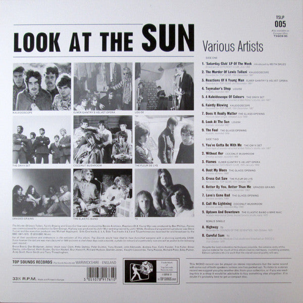 Various : Look At The Sun (Precious Seconds Thought Gone From The British Underground 1967-1970) (LP, Comp, Mono + 7", Mono)