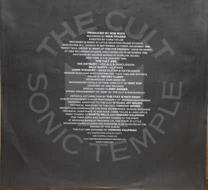 The Cult : Sonic Temple (LP, Album)