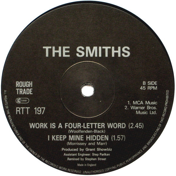 The Smiths : Girlfriend In A Coma (12", Single, EMI)
