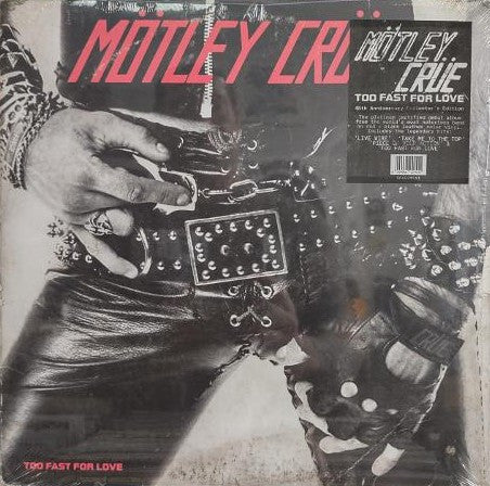 Mötley Crüe : Too Fast For Love (LP, Album, RE, RM, Red)