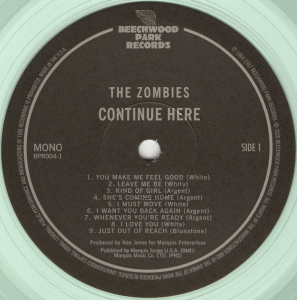 The Zombies : Continue Here  (LP, Album, Comp, Mono, RM, Cok)