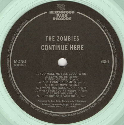 The Zombies : Continue Here  (LP, Album, Comp, Mono, RM, Cok)