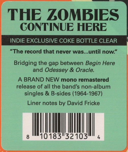 The Zombies : Continue Here  (LP, Album, Comp, Mono, RM, Cok)