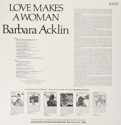 Barbara Acklin : Love Makes A Woman (LP, Album, RE)