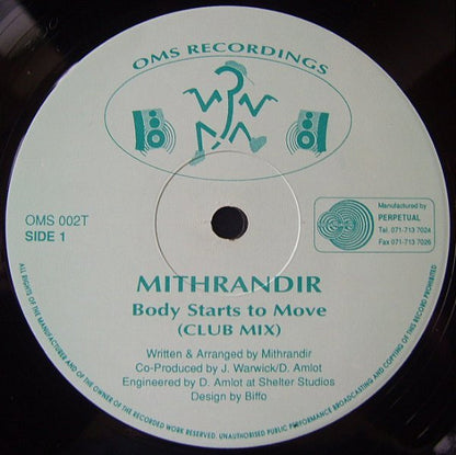 Mithrandir : Body Starts To Move (12")