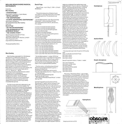 David Toop / Max Eastley : New And Rediscovered Musical Instruments (LP, RE)