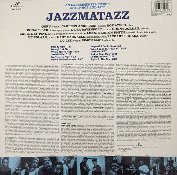 Guru : Jazzmatazz (Volume 1) (LP, Album)