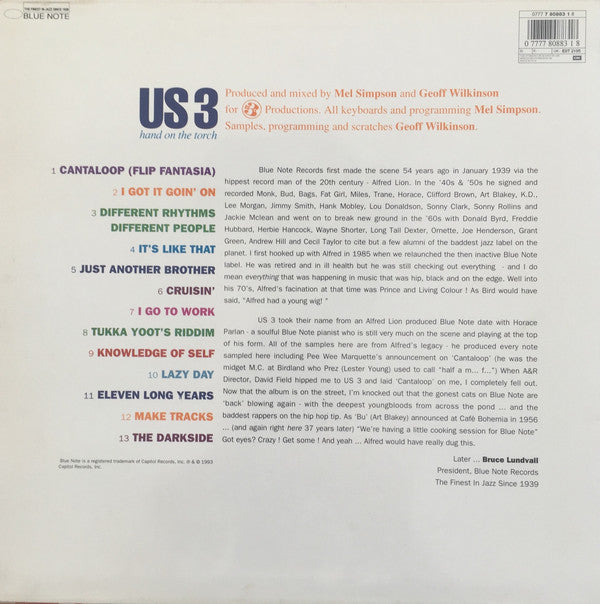 Us3 : Hand On The Torch (LP, Album)