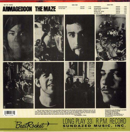 The Maze (2) : Armageddon (LP, Album, Mono, Ltd, RE, Ora)