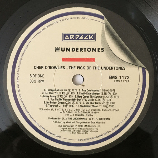 The Undertones : Cher O'Bowlies - The Pick Of The Undertones (LP, Comp)